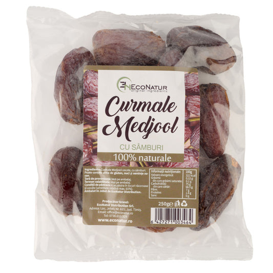 Curmale medjool cu samburi 250G Econatur