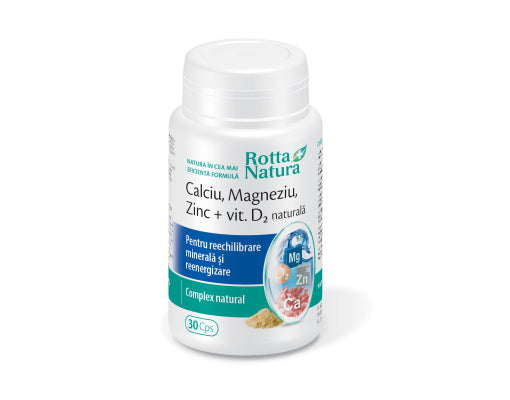 Calciu-Magneziu-Zinc+Vit. D2 naturală