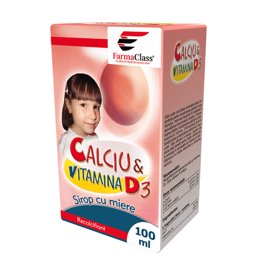 Calciu & Vitamina D3 Sirop 100 ml