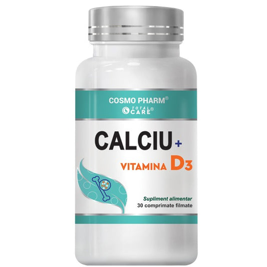 CALCIU Vitamina D3, 30 / 90 comprimate