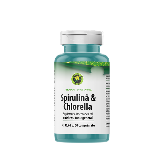 Comprimate Spirulină & Chlorella