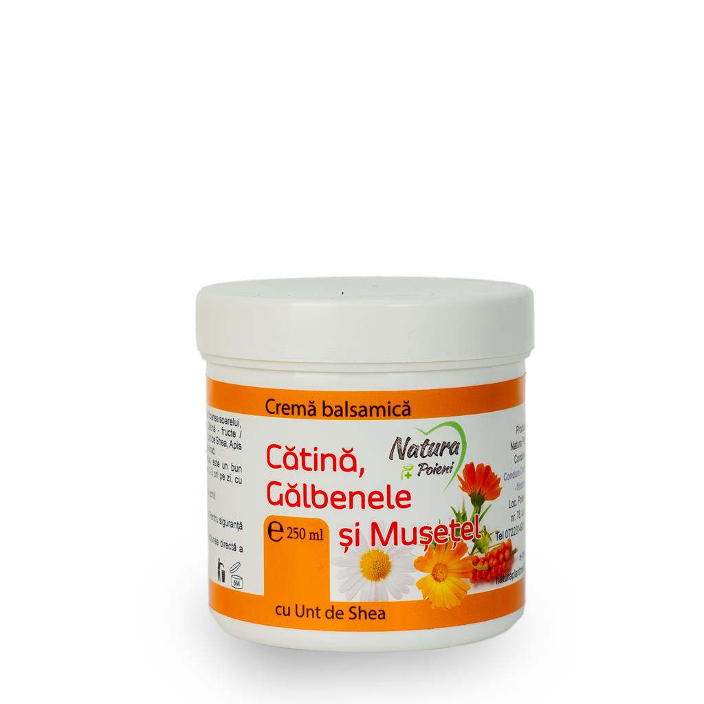 Crema balsamica Catina, Galbenele si Musetel + Unt de Shea 250 ml