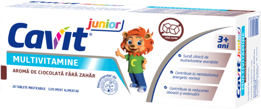 Cavit® Junior cu aroma de ciocolata fara zahar