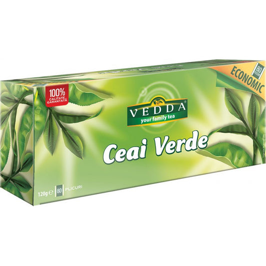 Ceai verde Vedda, plicuri, economic