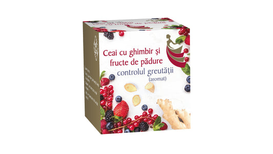 Ceai cu ghimbir si fructe de padure – controlul greutatii