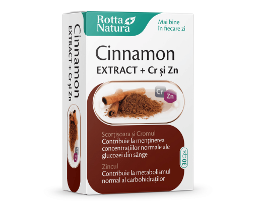 Cinnamon EXTRACT + Crom și Zinc
