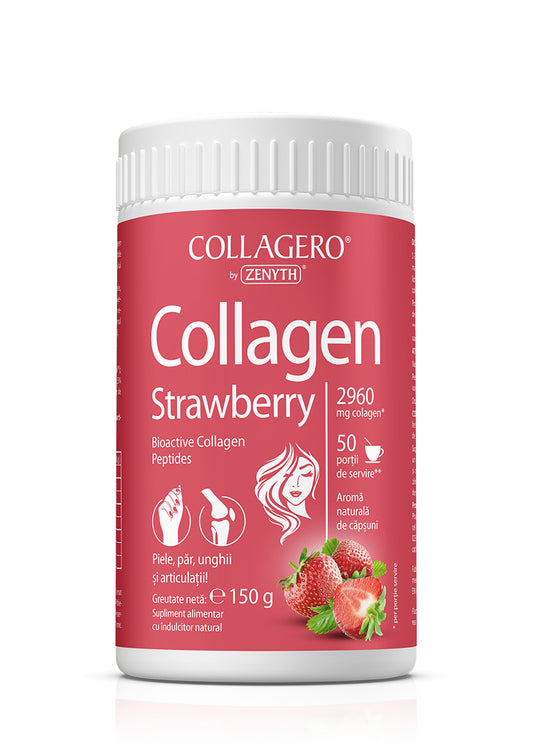 Collagen Strawberry, 150 g pulbere