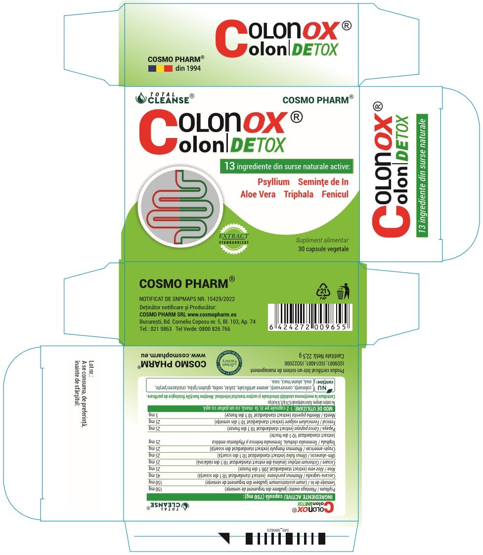 COLONOX Colon DETOX® Curatarea Colonului, Detoxifiere