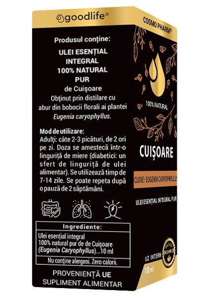 Ulei Esential De Cuisoare – 10ml CLOVE/EUGENIA CARIOPHYLLUS