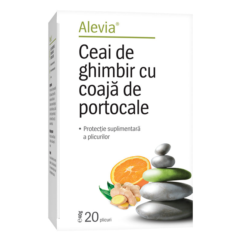 Ceai de ghimbir cu coaja de portocale 20 plicuri
