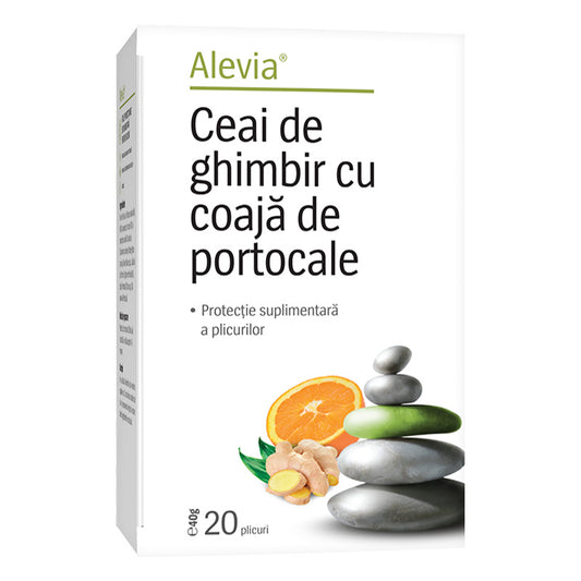 Ceai de ghimbir cu coaja de portocale 20 plicuri