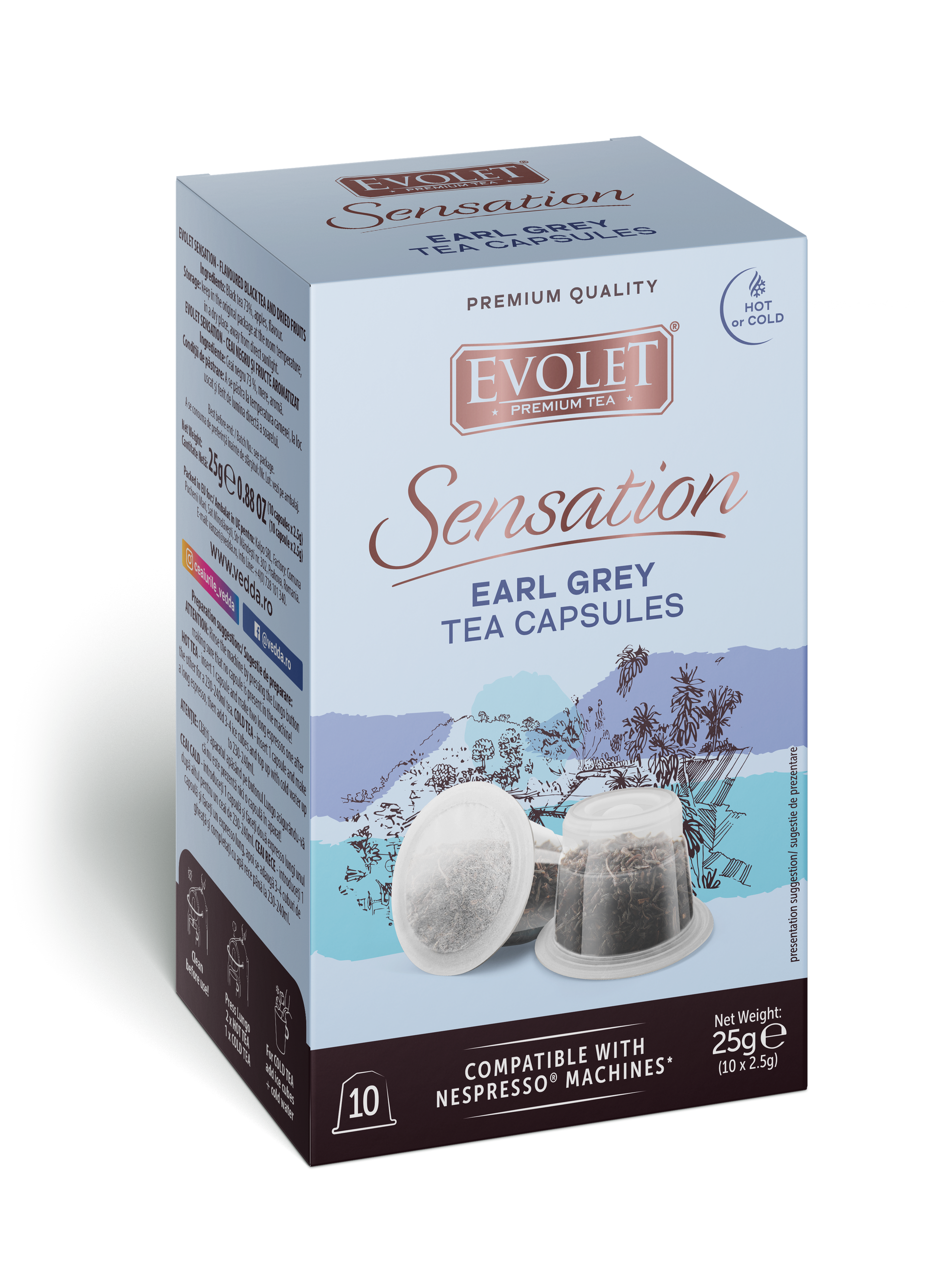Ceai Negru Earl Grey Capsule Evolet Sensation