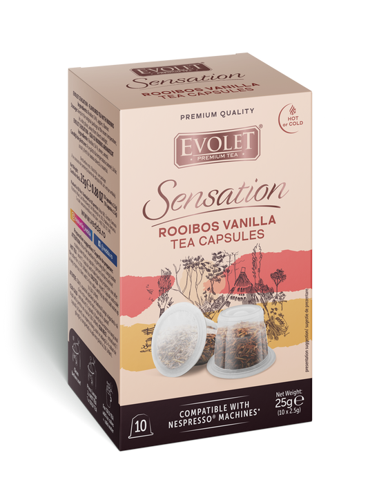 Ceai Rooibos Vanilla Capsule Evolet Sensation