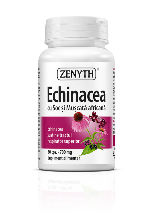Echinacea cu Soc si Muscata africana, 30 capsule