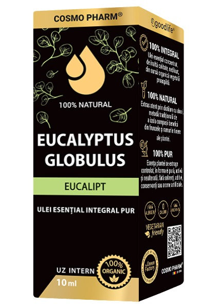 EUCALYPTUS GLOBULUS – Ulei Esential De Eucalipt Uz Intern 10ml