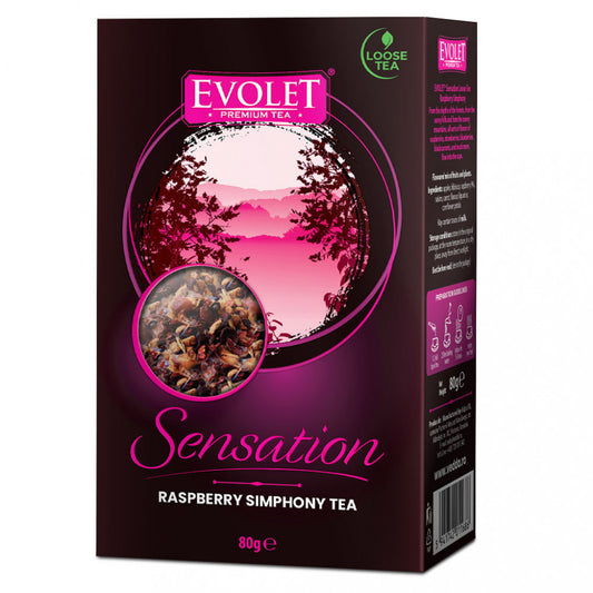 Ceai Evolet Premium Loose Tea, Raspberry Simphony Tea