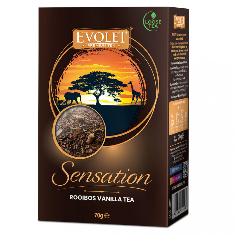 Ceai Evolet Premium Loose Tea, Rooibos Vanilla Tea