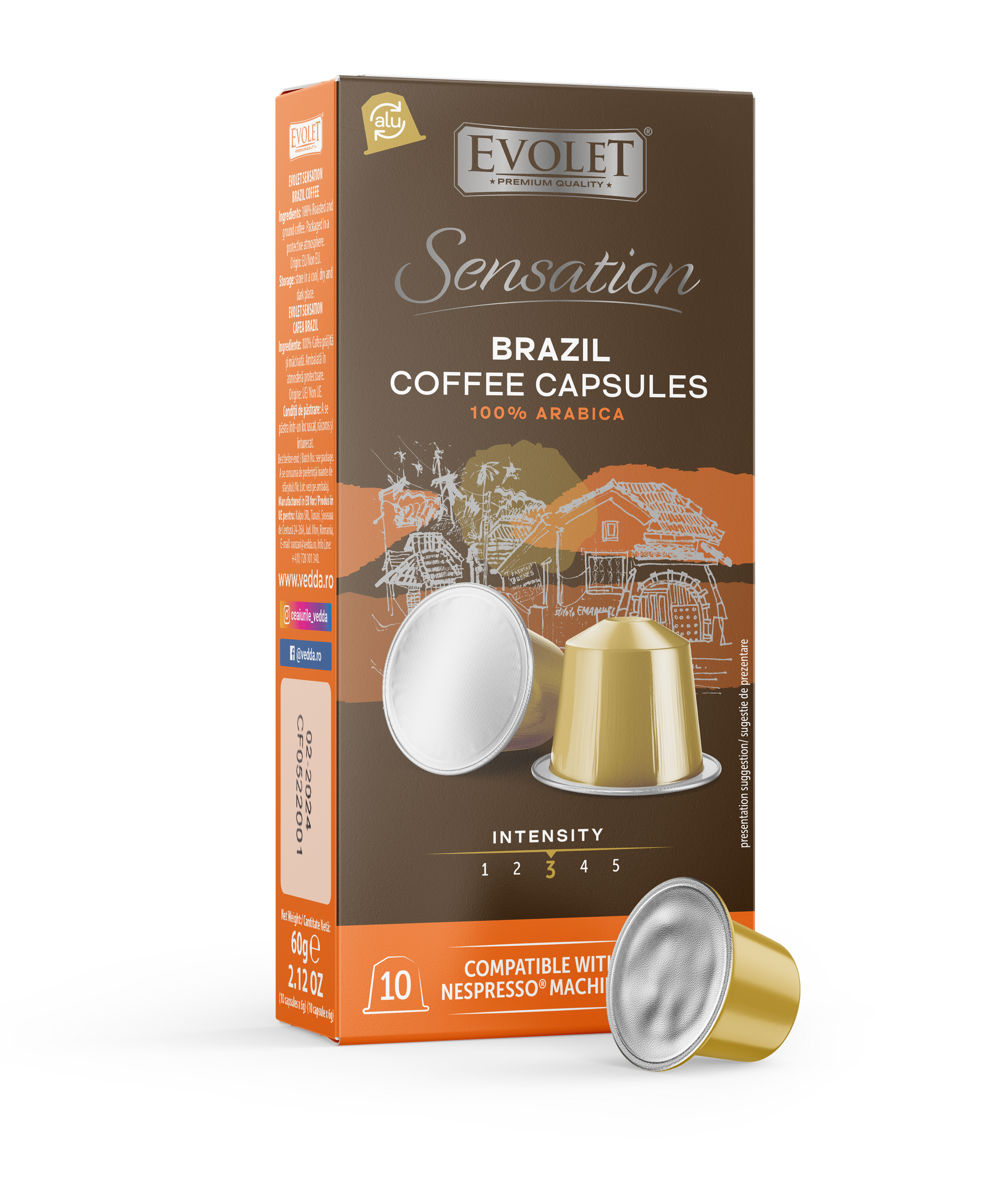 Cafea Brazilia Capsule Evolet Sensation