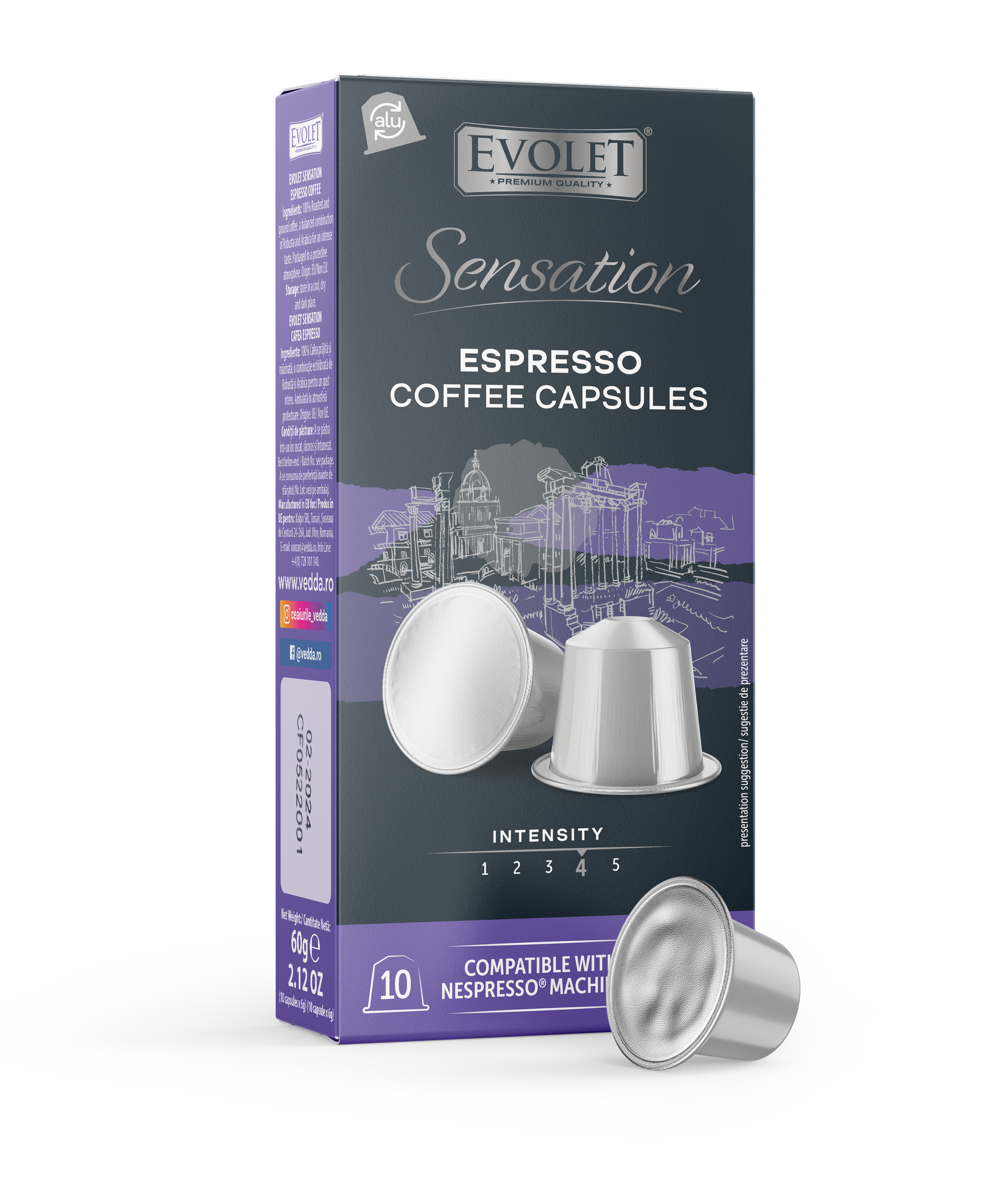 Cafea Espresso Capsule Evolet Sensation