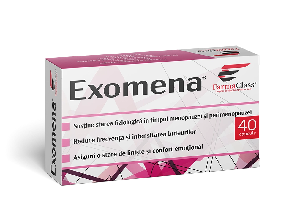 Exomena – sprijin natural pentru menopauză si perimenopauză