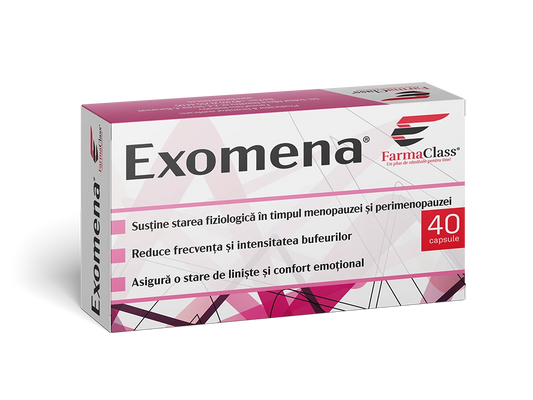 Exomena – sprijin natural pentru menopauză si perimenopauză