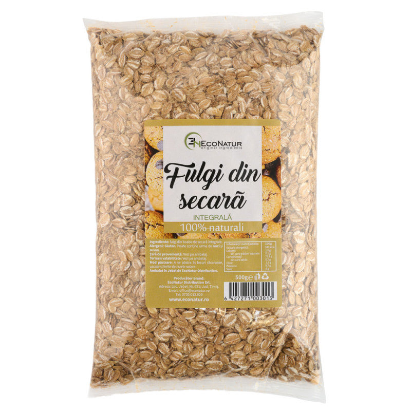 Fulgi din secară integrală 500g EcoNatur