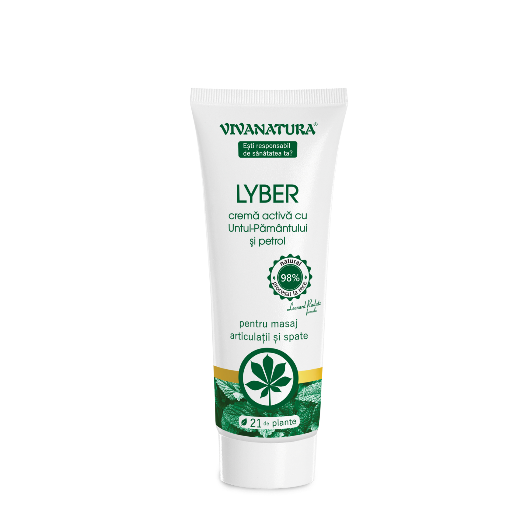 Lyber – crema activa cu Untul Pamantului si Petrol – 250 ml – Leonard Radutz Formula – VivaNatura