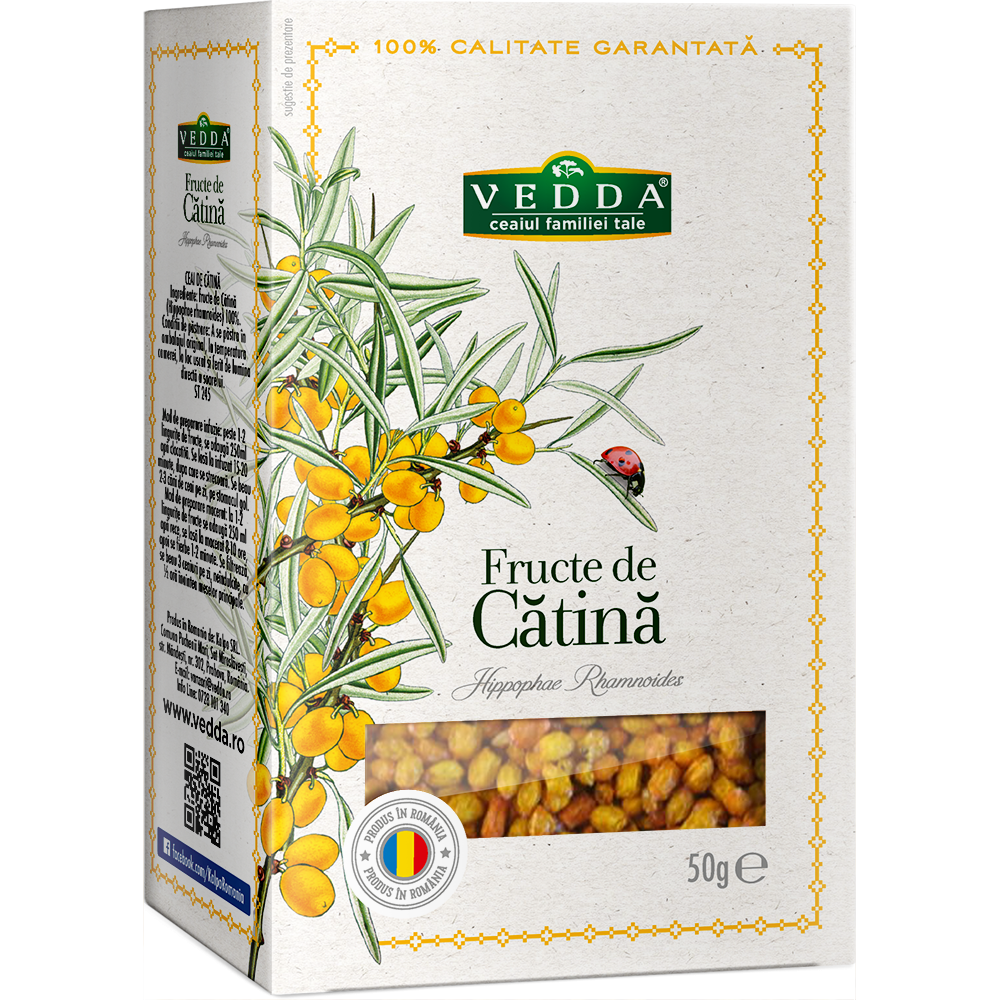 Ceai medicinal din fructe intregi, Catina