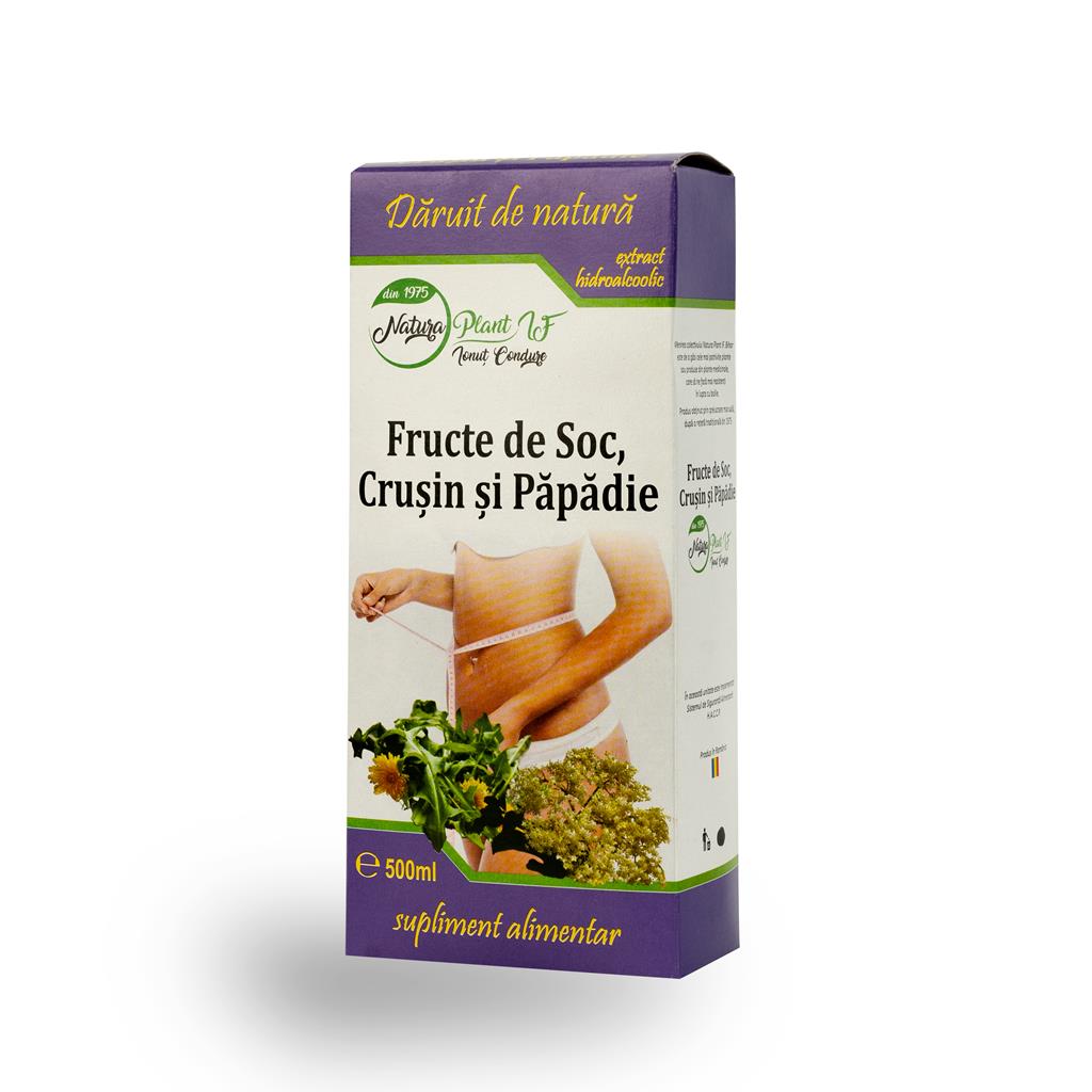 Extract din Fructe de Soc, Crușin și Păpădie