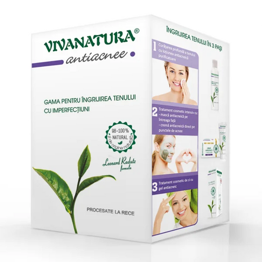 Kit îngrijire ten acneic în 3 pași – Leonard Radutz Formula – VivaNatura