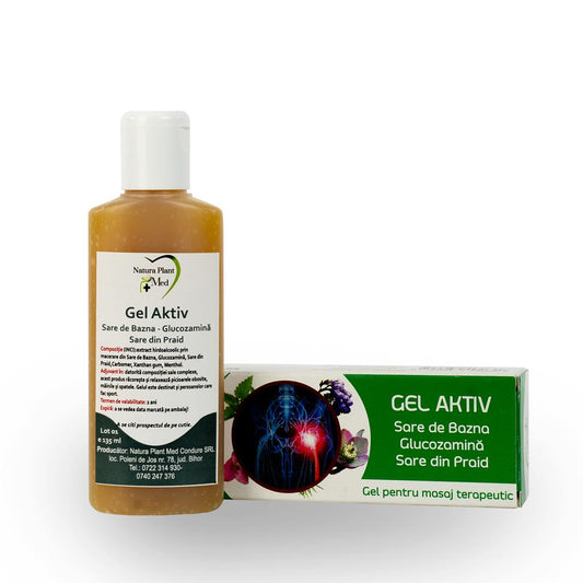 Gel aktiv Sare de Bazna + Glucozamina – Sare din Praid – Salcie – Untul Pamantului