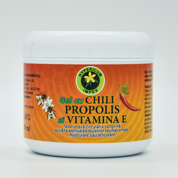 Gel cu Chili, Propolis si Vitamina E 250ml
