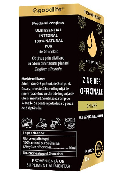 Ulei esential de GHIMBIR – Zingiber officinale