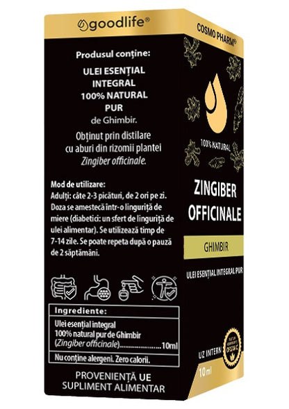 Ulei esential de GHIMBIR – Zingiber officinale