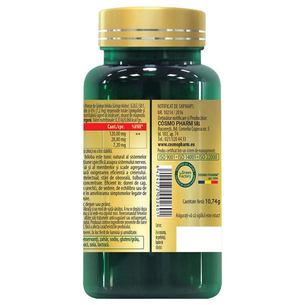 GINKGO MAX 120 mg – Memorie si Concentrare