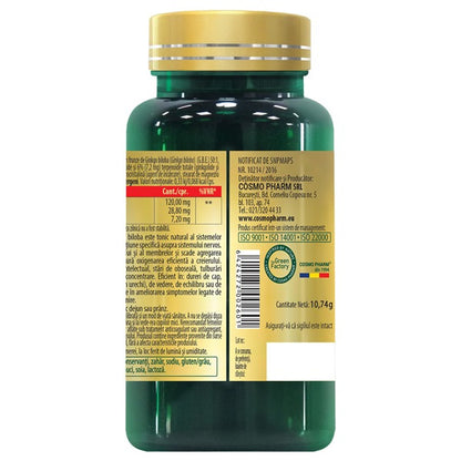 GINKGO MAX 120 mg – Memorie si Concentrare