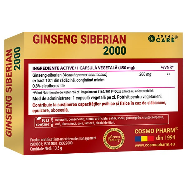 GINSENG SIBERIAN 2000 mg