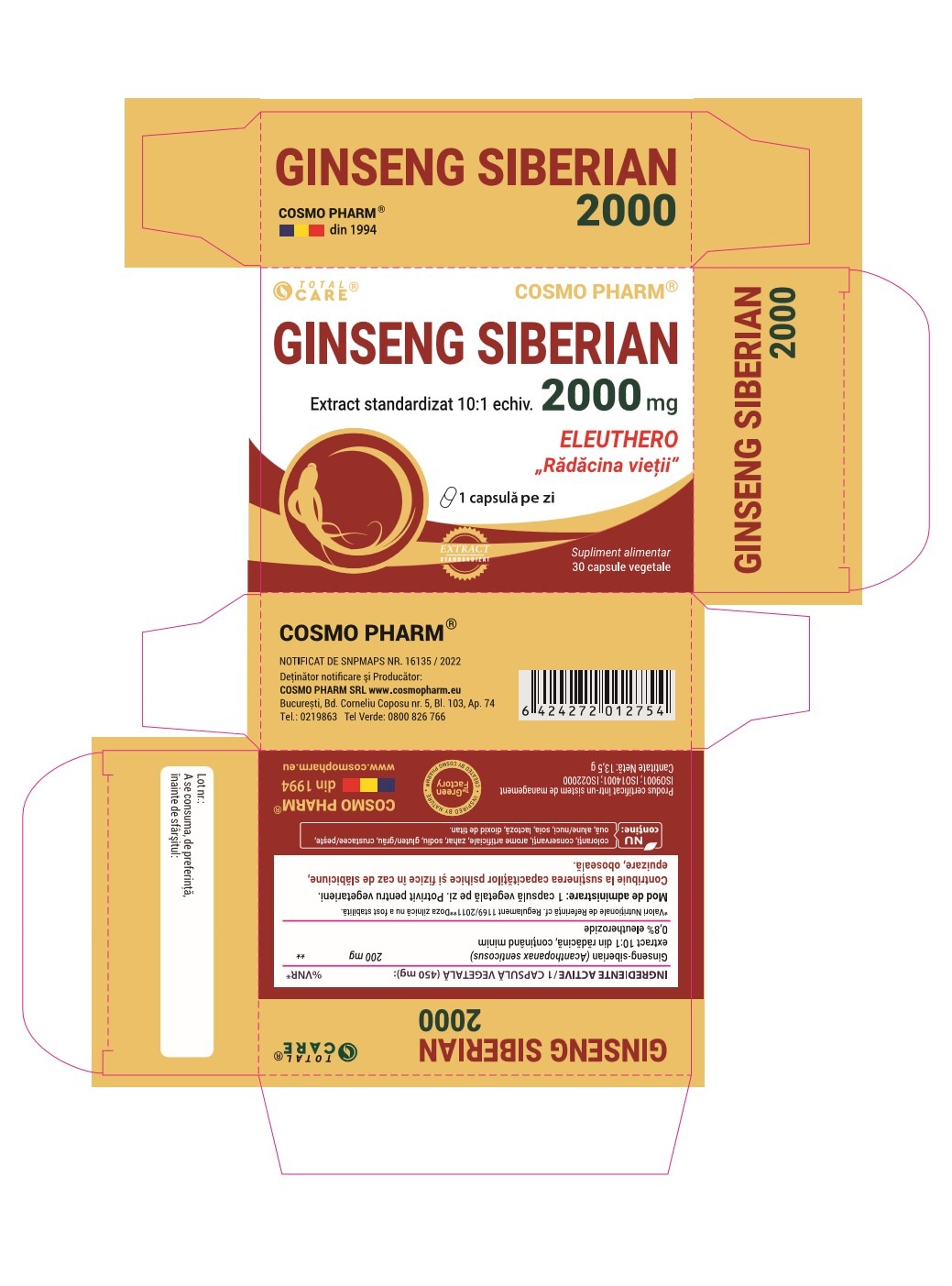 GINSENG SIBERIAN 2000 mg