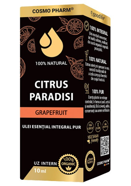 CITRUS PARADISI – Ulei Esential De Grapefruit Uz Intern 10 ml