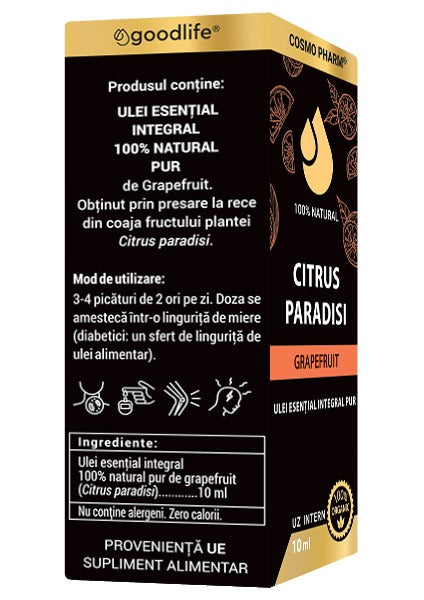 CITRUS PARADISI – Ulei Esential De Grapefruit Uz Intern 10 ml