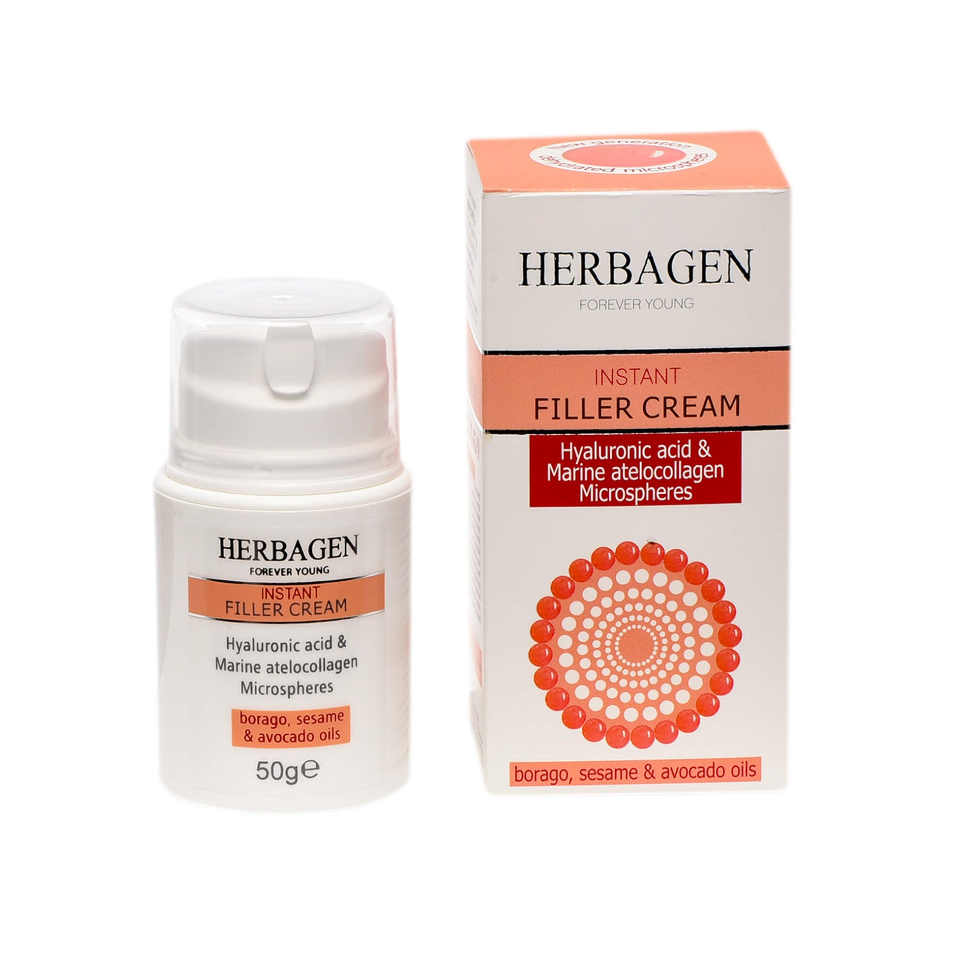 Cremă filler instant cu microsfere de acid hialuronic și atellocolagen