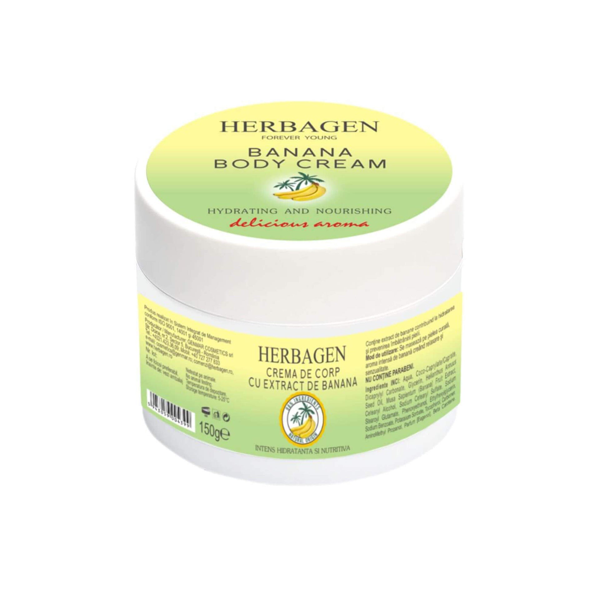 Cremă de corp cu extract de banană 150g