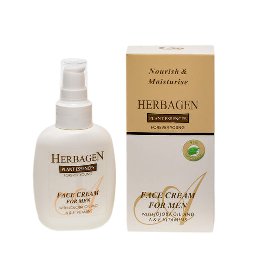 Cremă de faţă pentru bărbaţi cu ulei de jojoba şi vitaminele A şi E