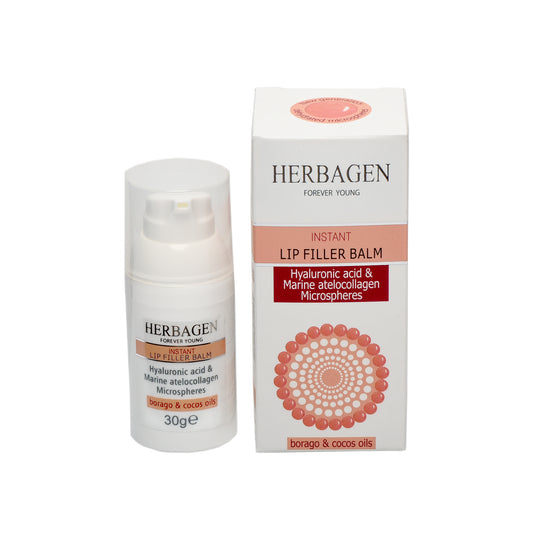 Balsam de buze filler instant cu microsfere de acid hialuronic și atellocolagen