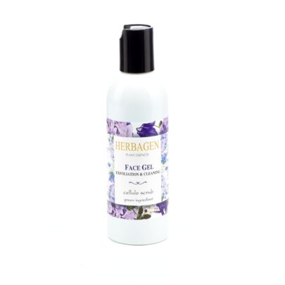 Gel facial exfoliator cu scrub celulozic
