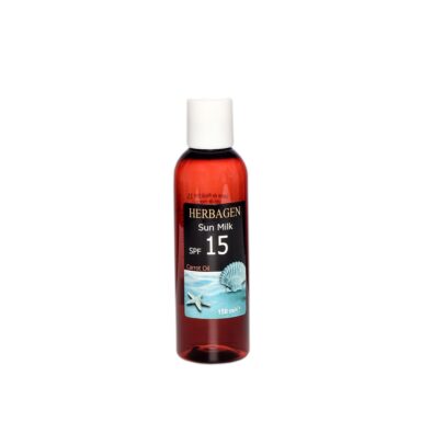 Lapte de plajă SPF 15 cu ulei de morcov
