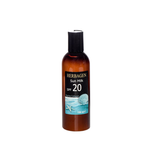 Lapte de plajă SPF 20 cu colagen marin