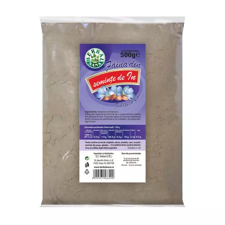 Faina din seminte de in, 500 g, Herbal Sana