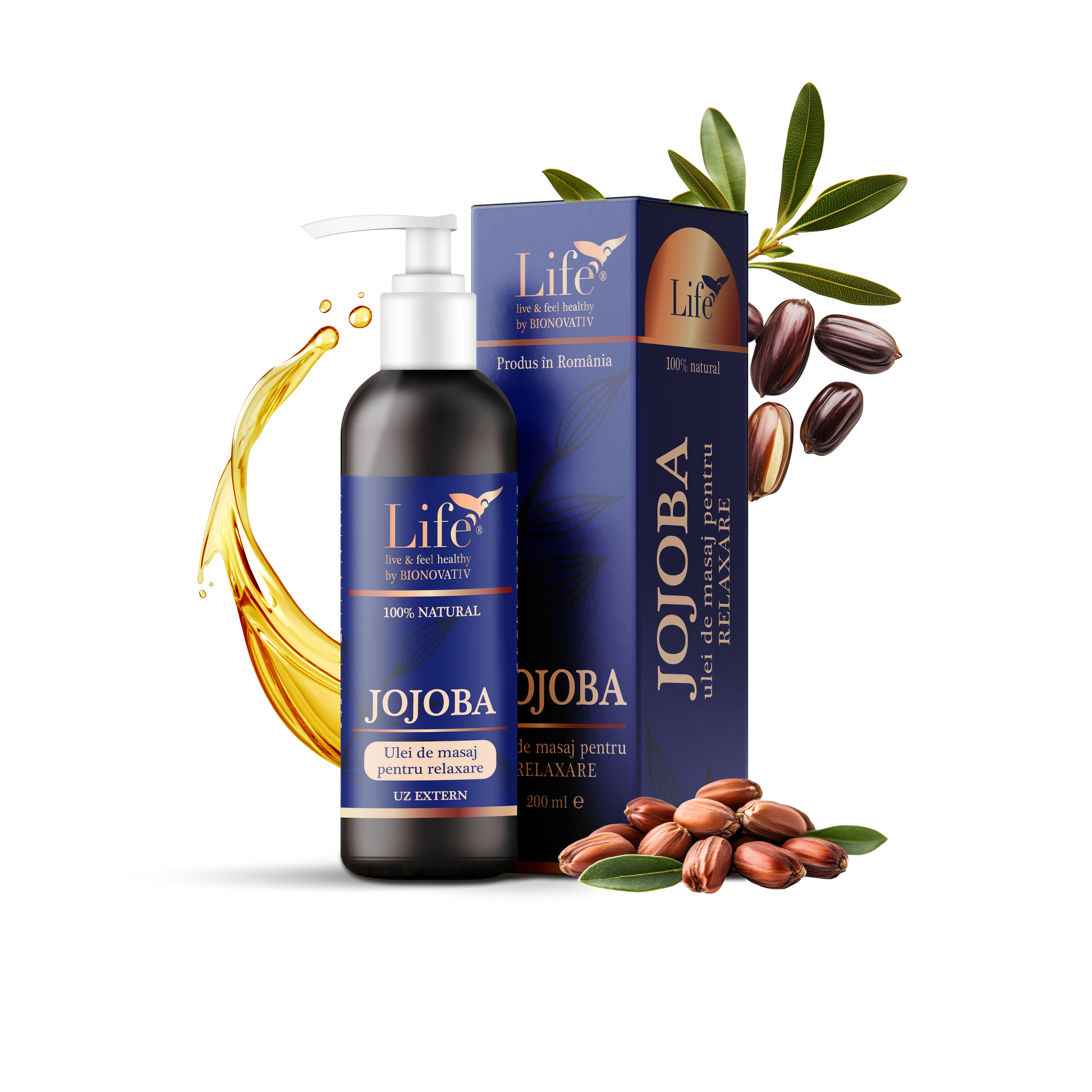Ulei de masaj pentru relaxare JOJOBA – 200 ml