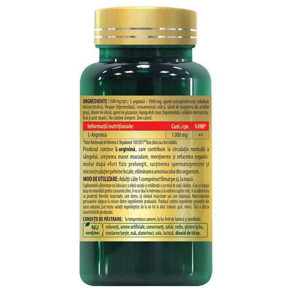 L-ARGININA 1000 mg, 30/60 comprimate filmate